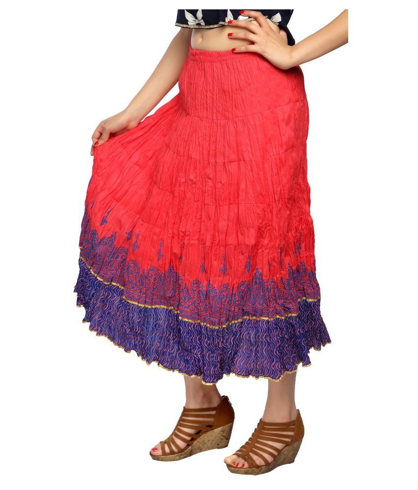 Buy Carrel Cotton Broomstick Skirt Online at Best Prices in India