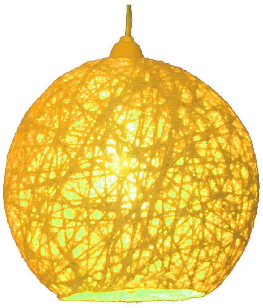 Fashion Knack Pendant Round Jute Lamp Shade Gold Fashion Knack Pendant Round Jute Lamp Shade Gold