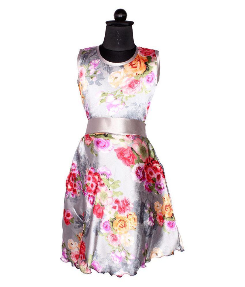 satin full frock