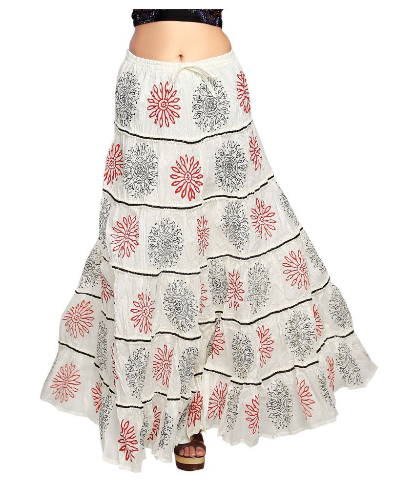 Buy Carrel Cotton Broomstick Skirt Online at Best Prices in India