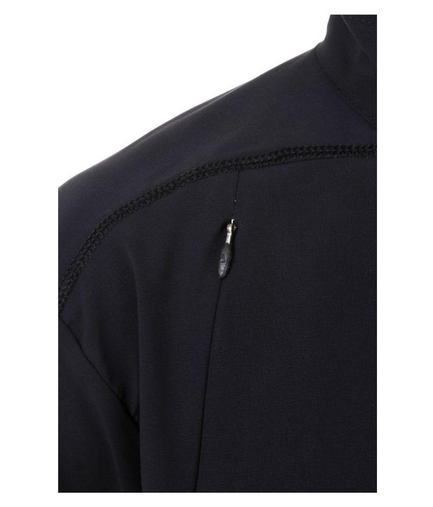 nike black polyester terry jacket