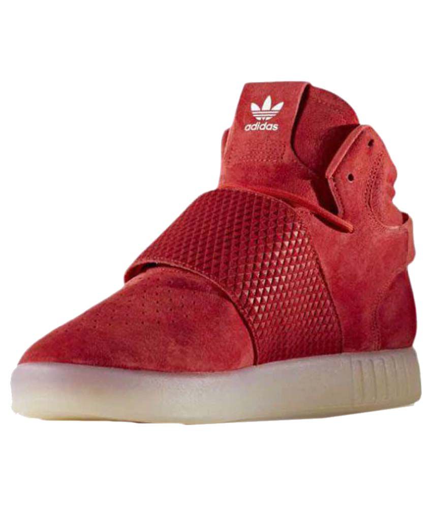 adidas red tubular shoes