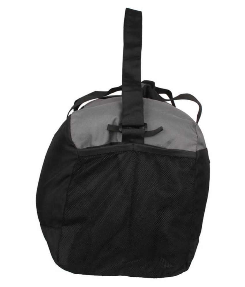 puma black solid duffle bag