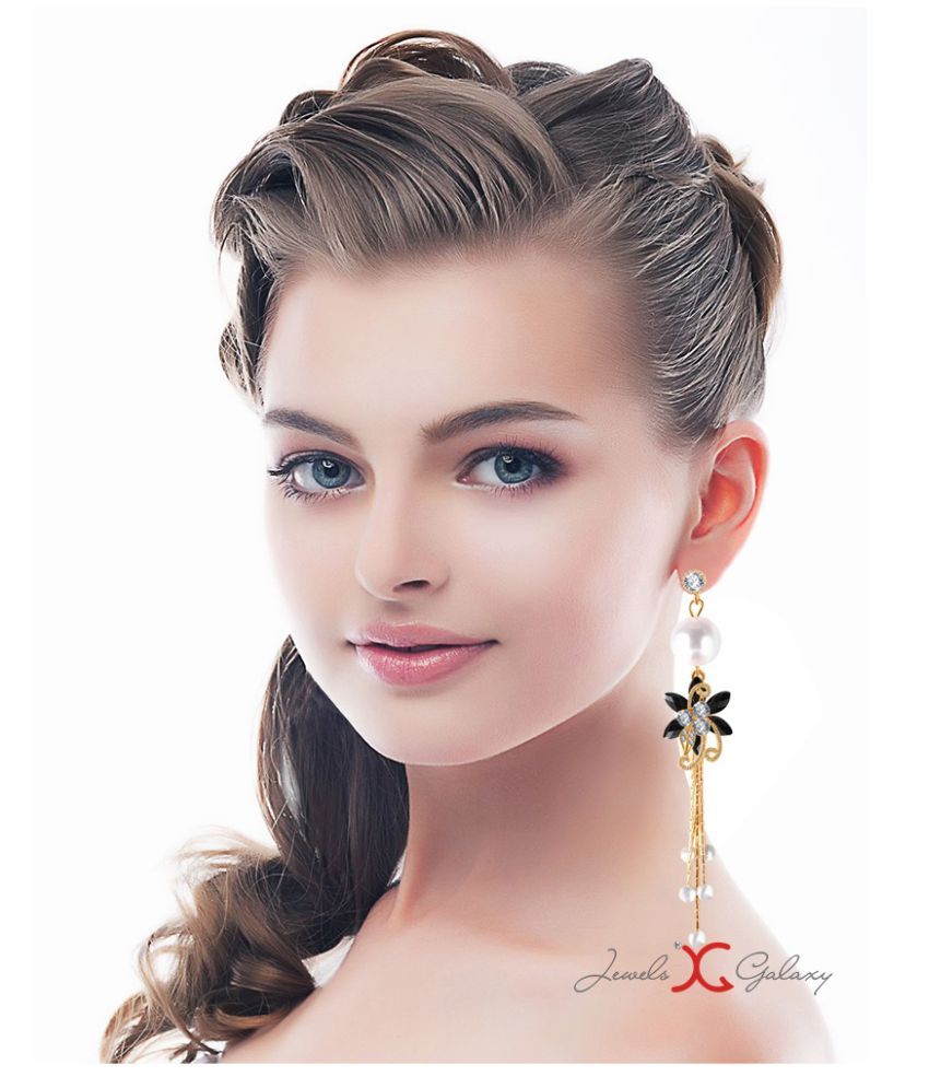 Jewels Galaxy Multicolour Hanging Earrings Buy Jewels Galaxy