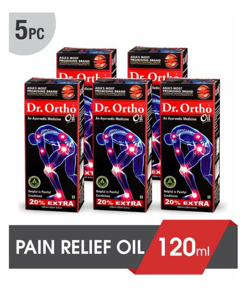 Dr Ortho Joint Pain Relief Oil 120ml (Pack of 5) Ayurvedic Buy Dr