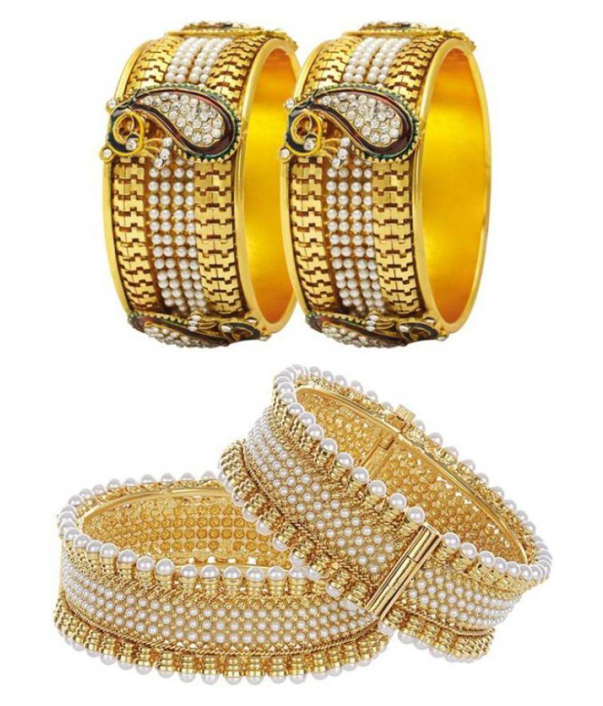 Jewels Gehna Alloy Golden Kada Set For Women (Pack of 2) Buy Jewels