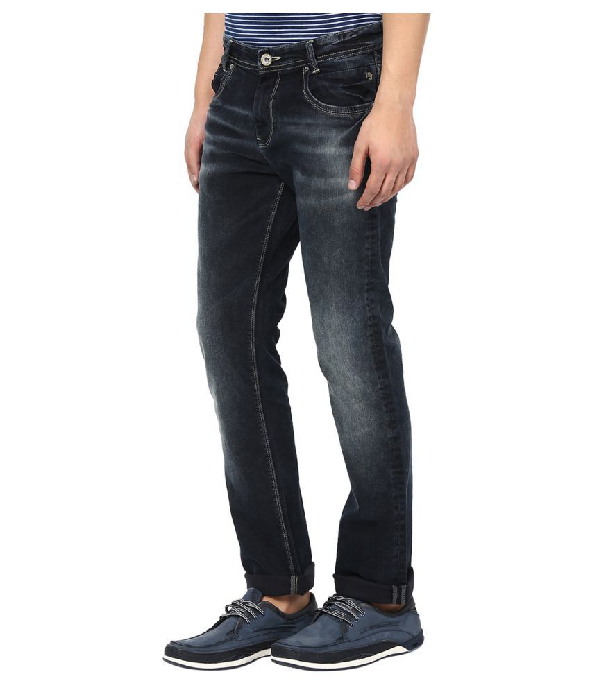 mens black straight jeans