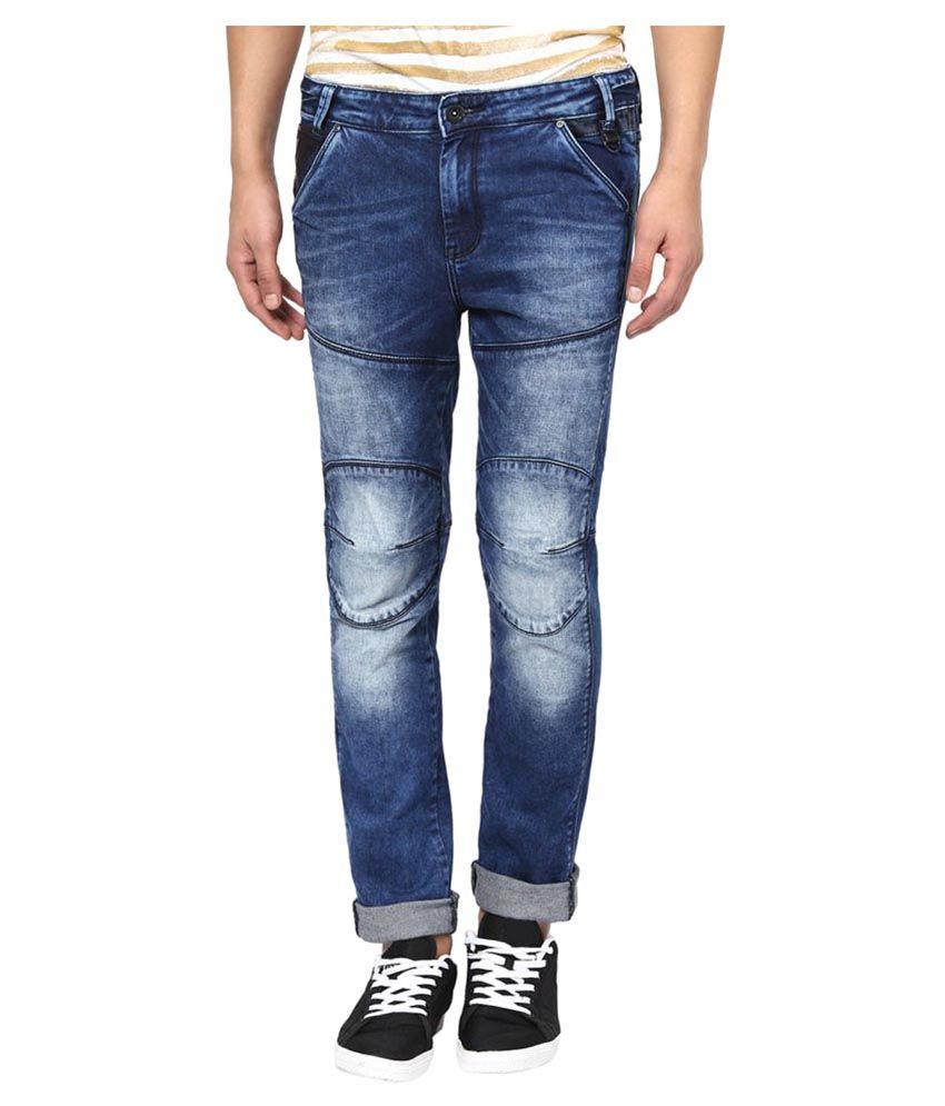 blue super skinny jeans