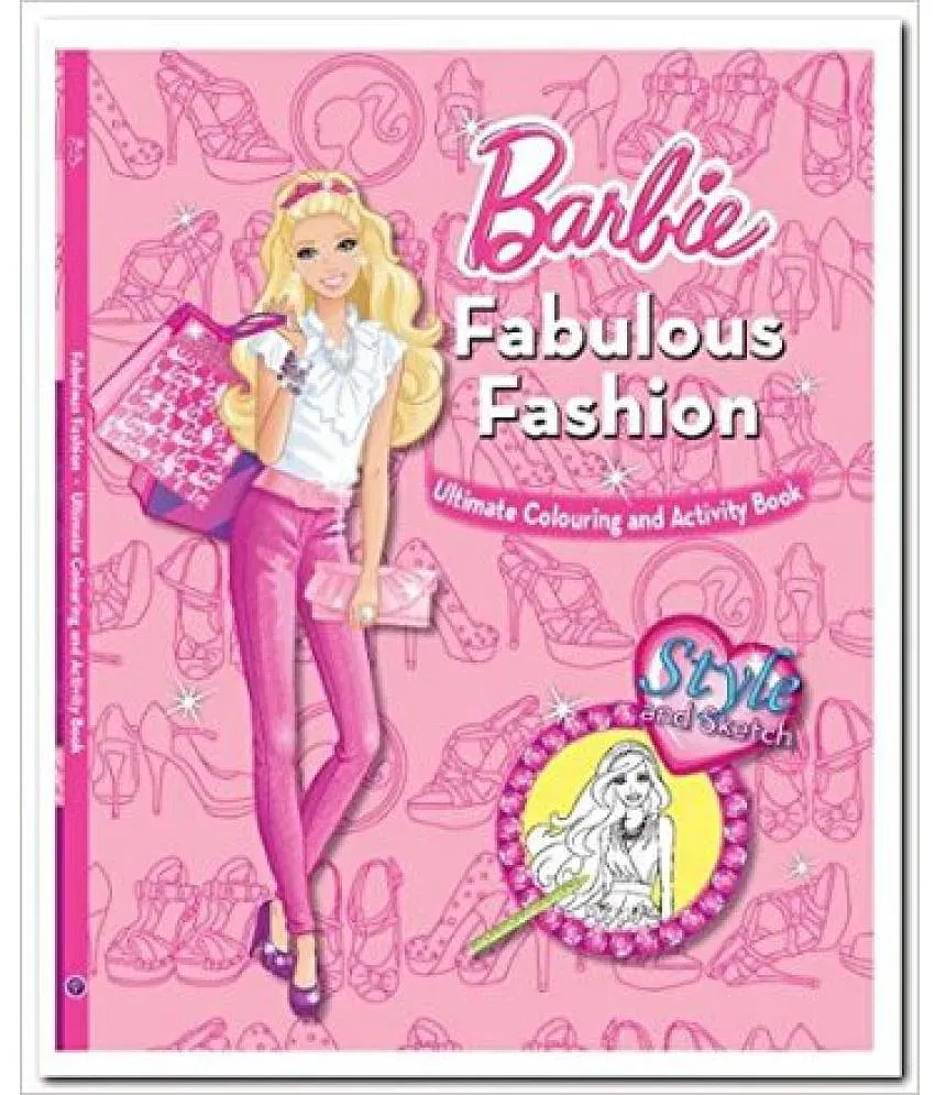 Barbie fabulous sales fashion activity book