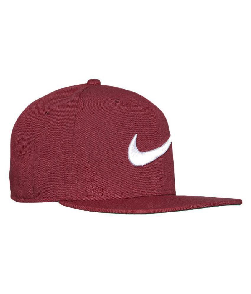 Nike Maroon Cotton Caps - Buy Nike Maroon Cotton Caps Online at Best ...