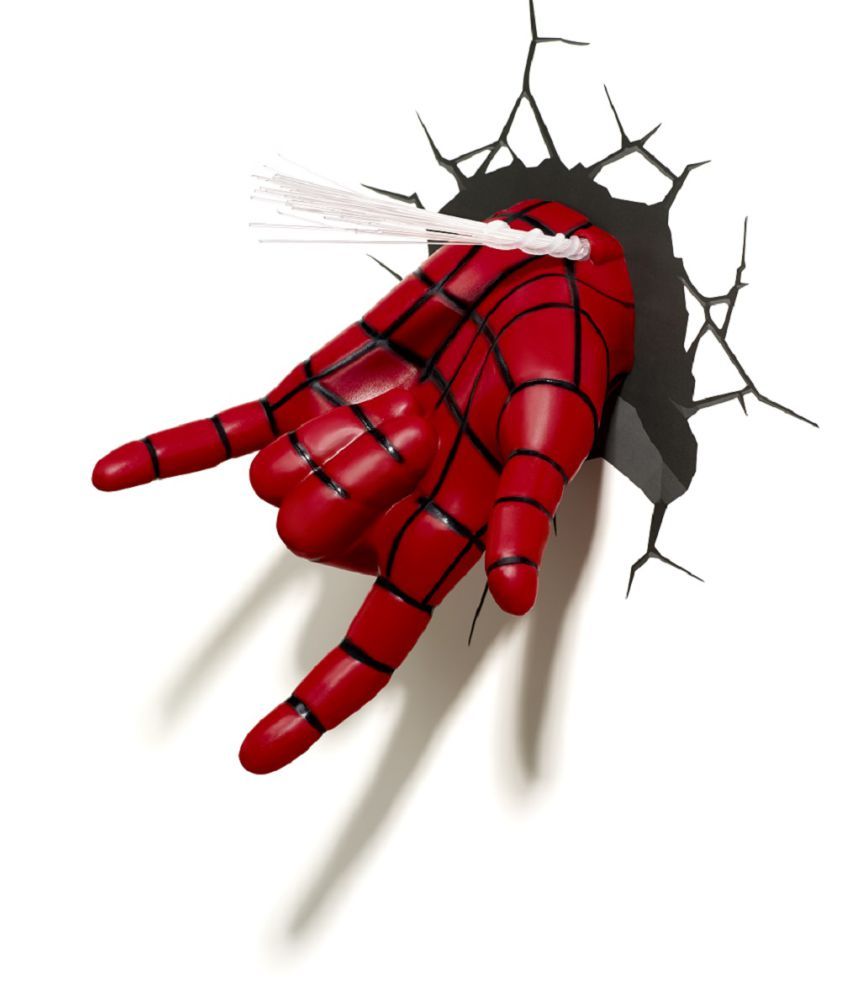 3d Light Fx Multicolour Plastic Spider Man Hand Sticker Led 3d Light Fx Multicolour Plastic Spider Man Hand Sticker Led