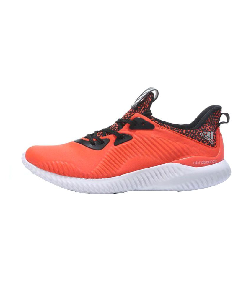 Adidas Alphabounce Orange Running Shoes 