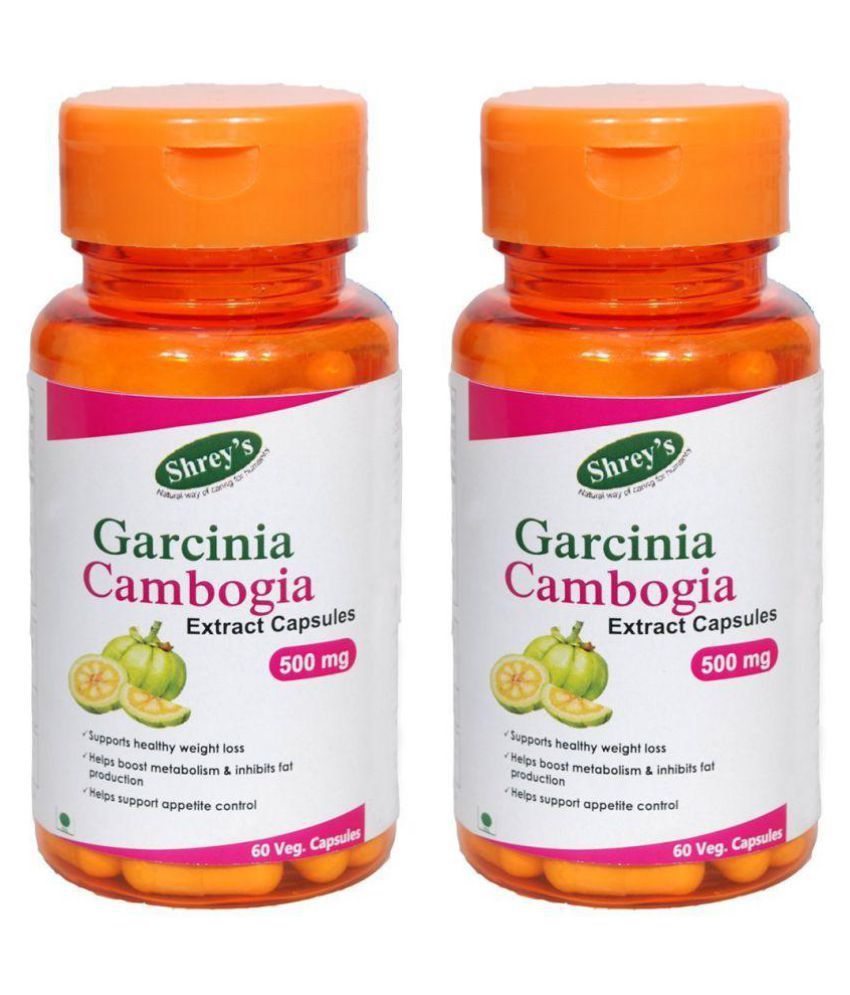 Shrey S Garcinia Cambogia Weight Loss 500 Mg Extract Capsule 120 No S Pack Of 2 Buy Shrey S