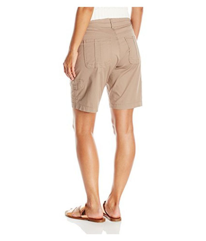 Buy Lee Women's Petite Relaxed-Fit Avey Knit Waist Cargo Bermuda Short  Online at Best Prices in India - Snapdeal