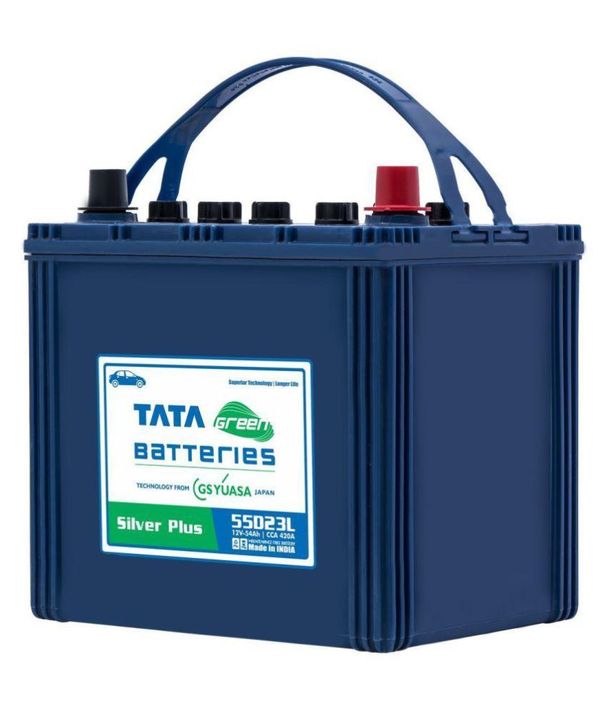 Tata Green Batteries 54 55d23l Silver Plus Car Ah Battery Price In India Buy Tata Green Batteries 54 55d23l Silver Plus Car Ah Battery Online On Snapdeal