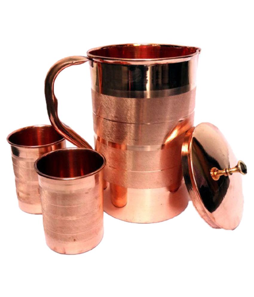 copper jug bottle glass set