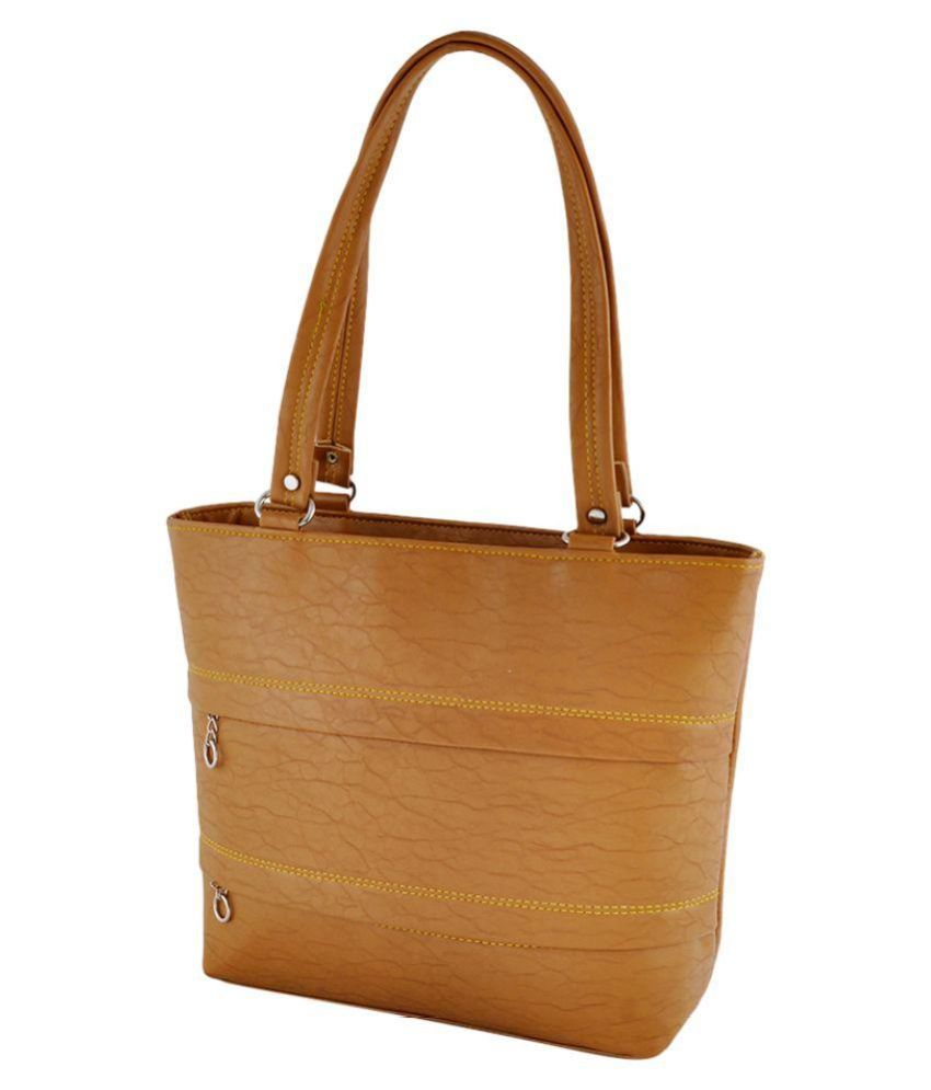 small tan shoulder bag