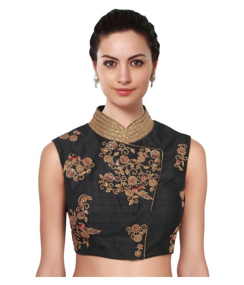 Fabron Black Backless Blouse - Buy Fabron Black Backless Blouse Online ...