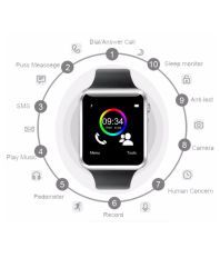 Enhance A1 Smart Smart Watches Black