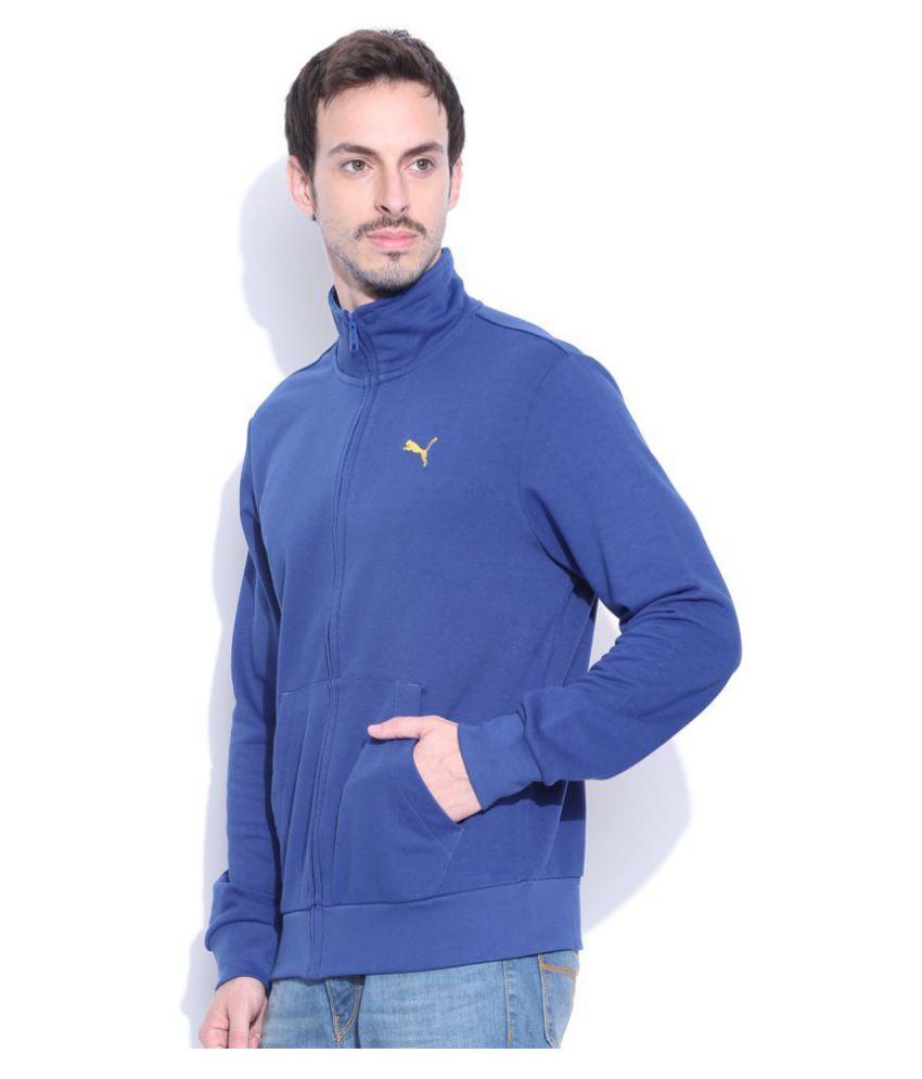 puma blue sweat jacket