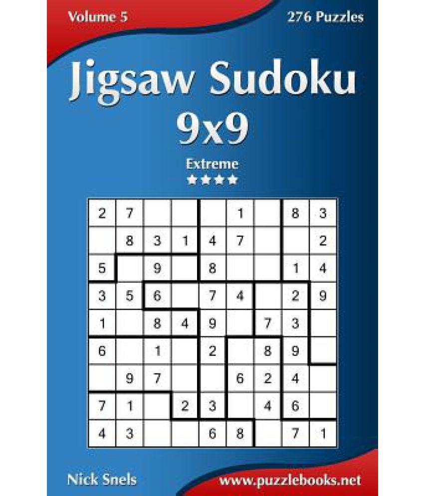 Jigsaw Sudoku 9x9 Extreme Volume 5 276 Puzzles Buy Jigsaw Sudoku