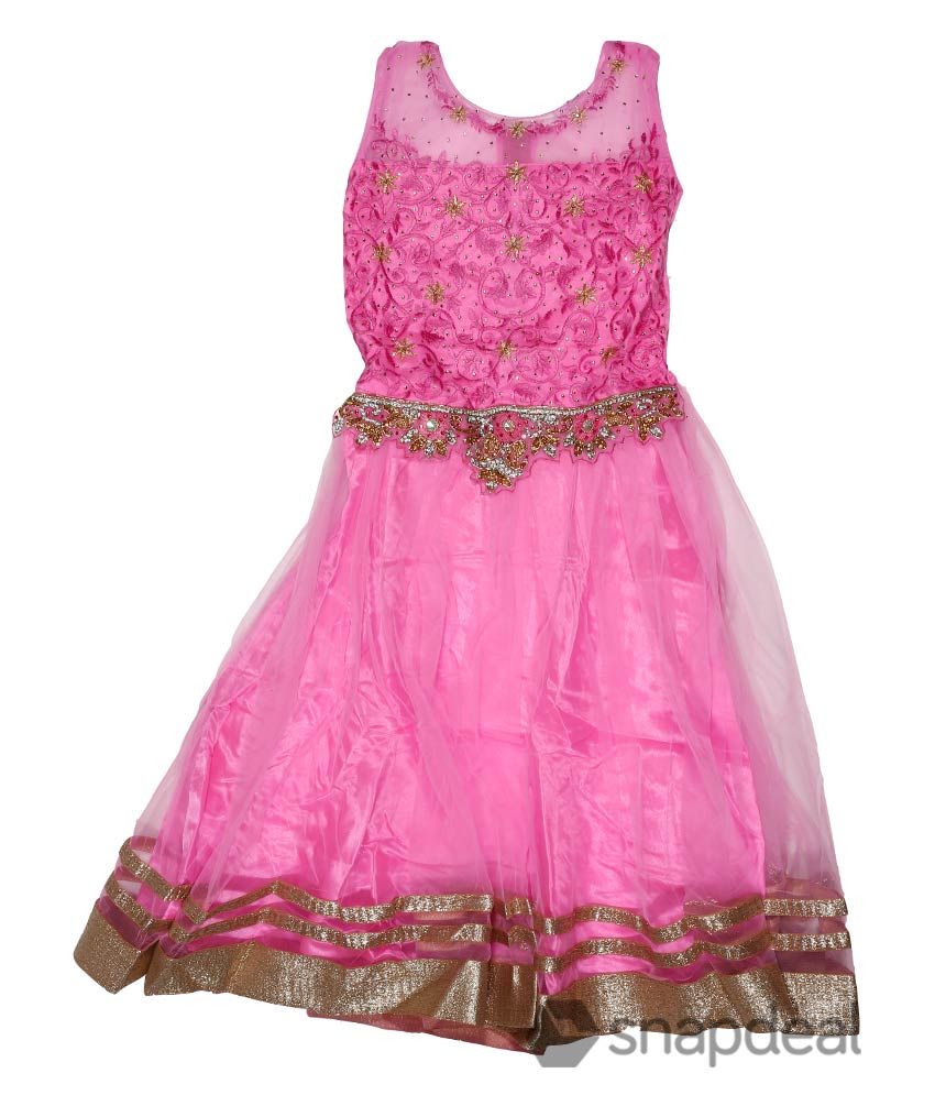 pink frock design