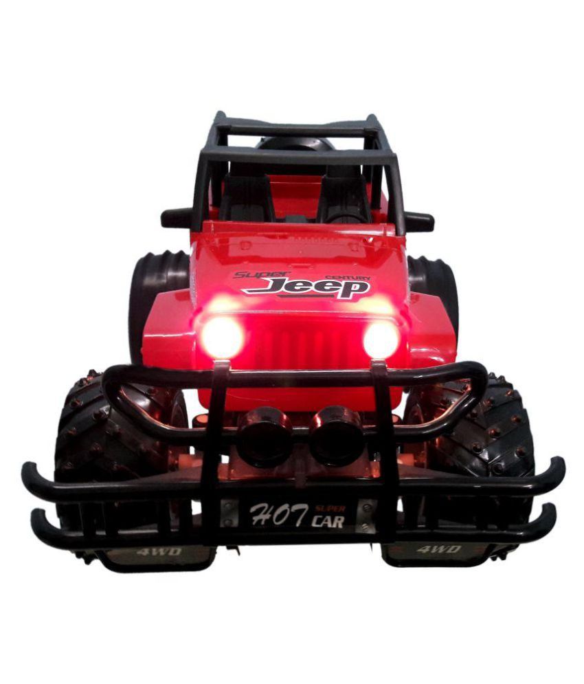 red remote control jeep