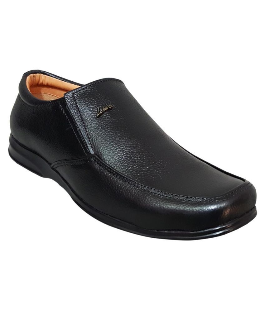 Zoom Black Office Genuine Leather Formal Shoes Price in India- Buy Zoom ...