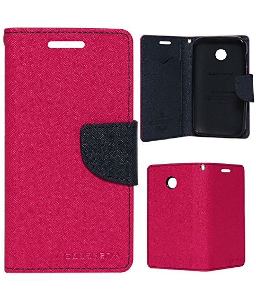 Xiaomi Redmi Note 4 Flip Cover by Goospery Pink Flip Covers Online