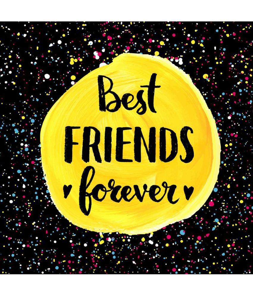 Pitaara Box Best Friends Forever PVC Vinyl Multicolour Wall ...