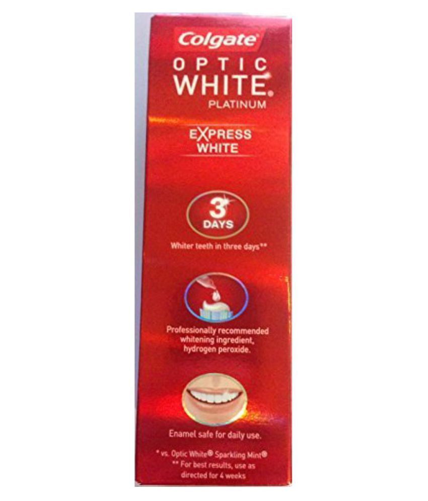 colgate optic white platinum express white toothpaste ingredients