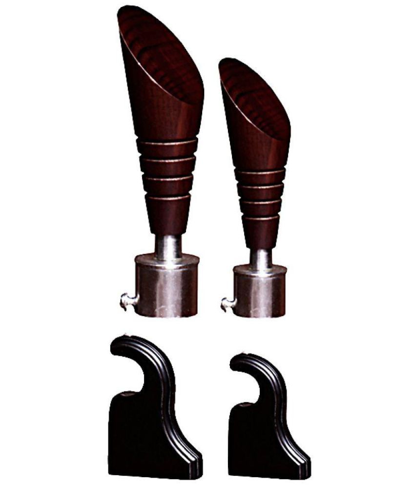 Curve Set of 4 Wooden Single Rod Bracket Buy Curve Set of 4 Wooden