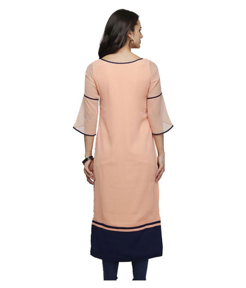 full sleeve georgette kurti