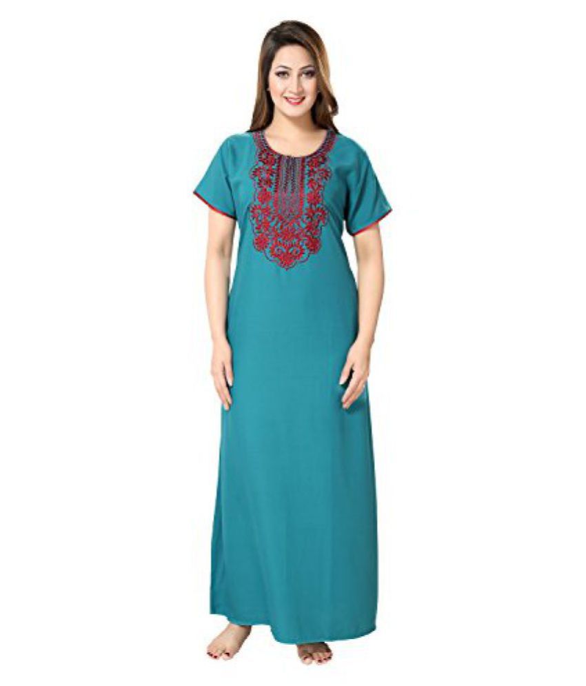 embroidered nighty
