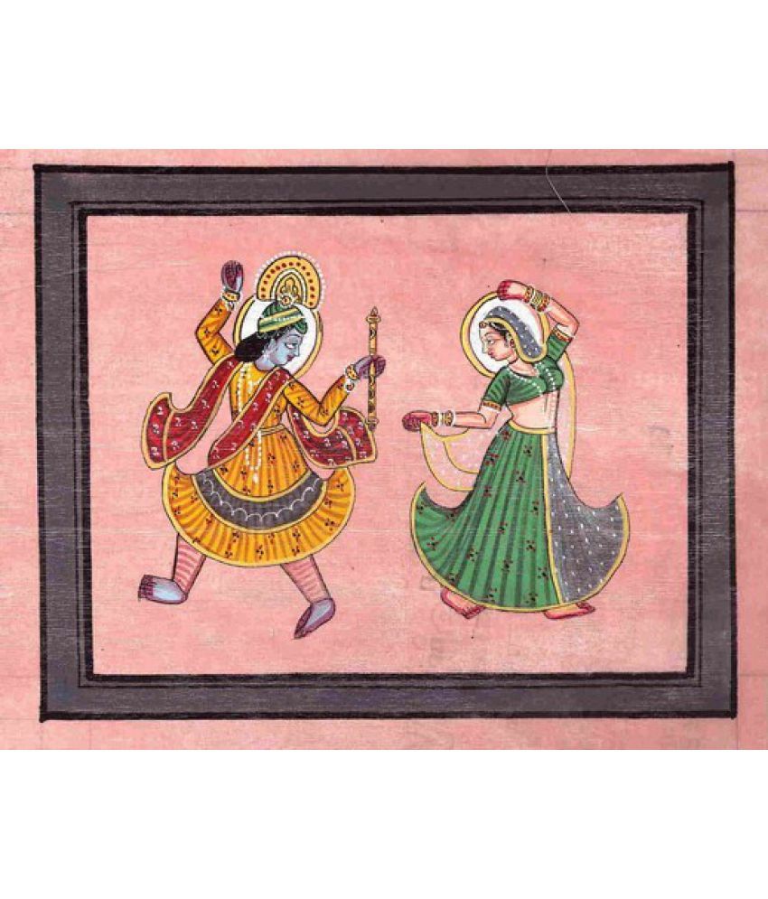 Advance Hotline RadhaKrishna Fabric Painting Without Frame Single