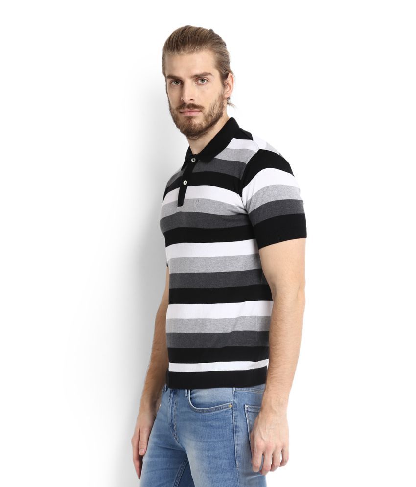 allen solly black t shirt