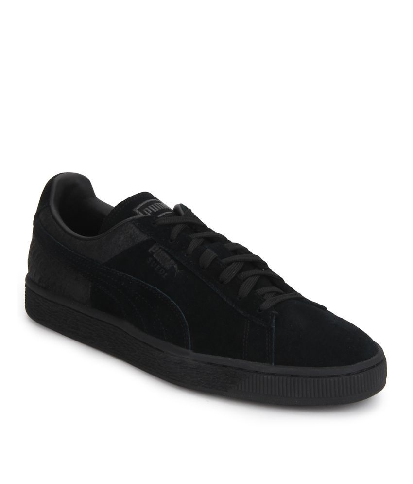 Puma Suede Classic Casual Emboss Black Casual Shoes - Buy Puma Suede Classic Casual Emboss Black Casual Shoes Online at Best Prices India on Snapdeal