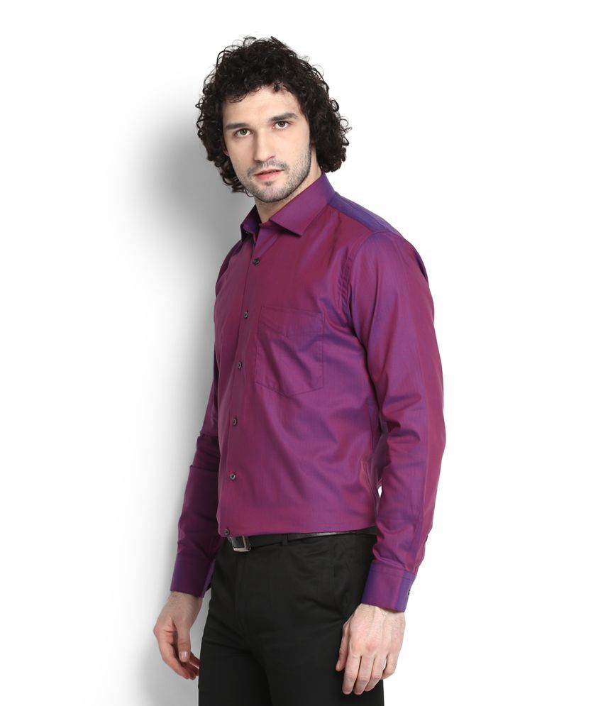 van heusen purple shirt