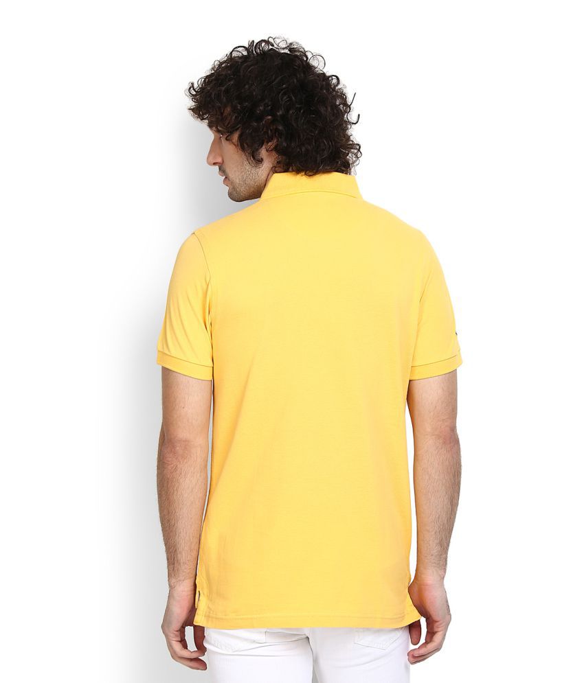 U.S. Polo Assn. Yellow Regular Fit Polo T Shirt - Buy U.S. Polo Assn ...