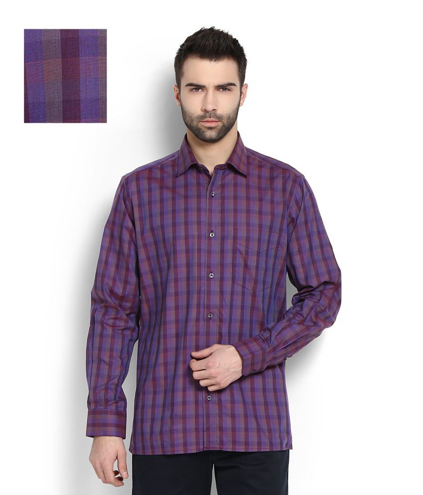 van heusen purple shirt