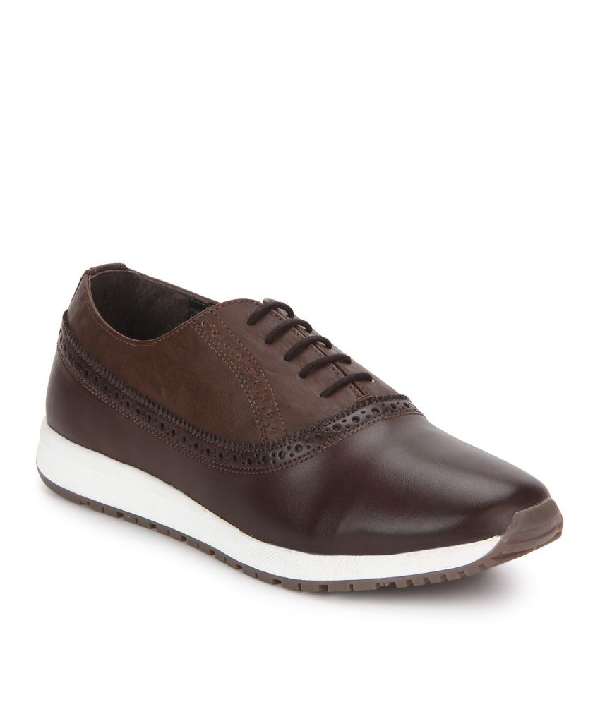 Knotty Derby Brown Oxfords Artificial Leather Casual Shoes - Buy Knotty ...