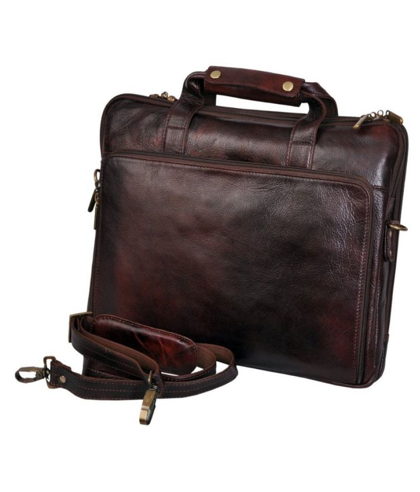 snapdeal leather bag