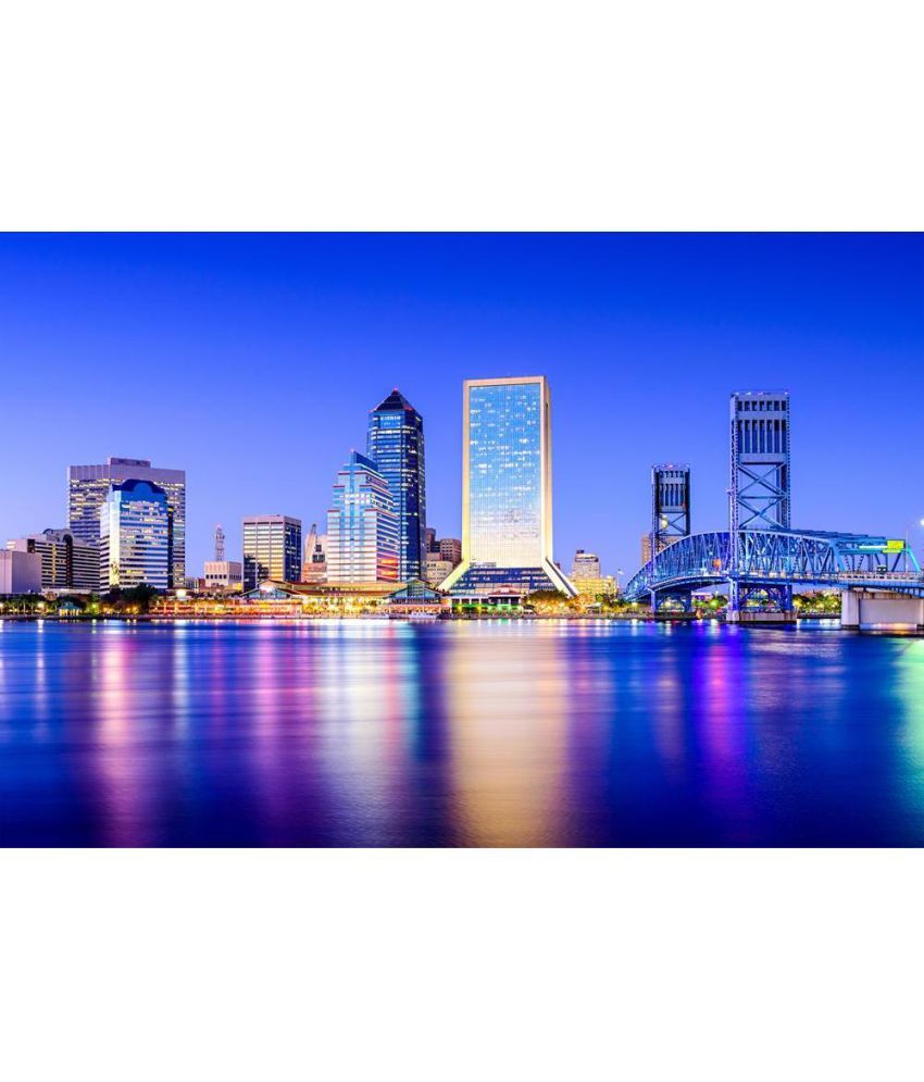 Pitaara Box Jacksonville, Florida, USA Downtown City Skyline O PVC