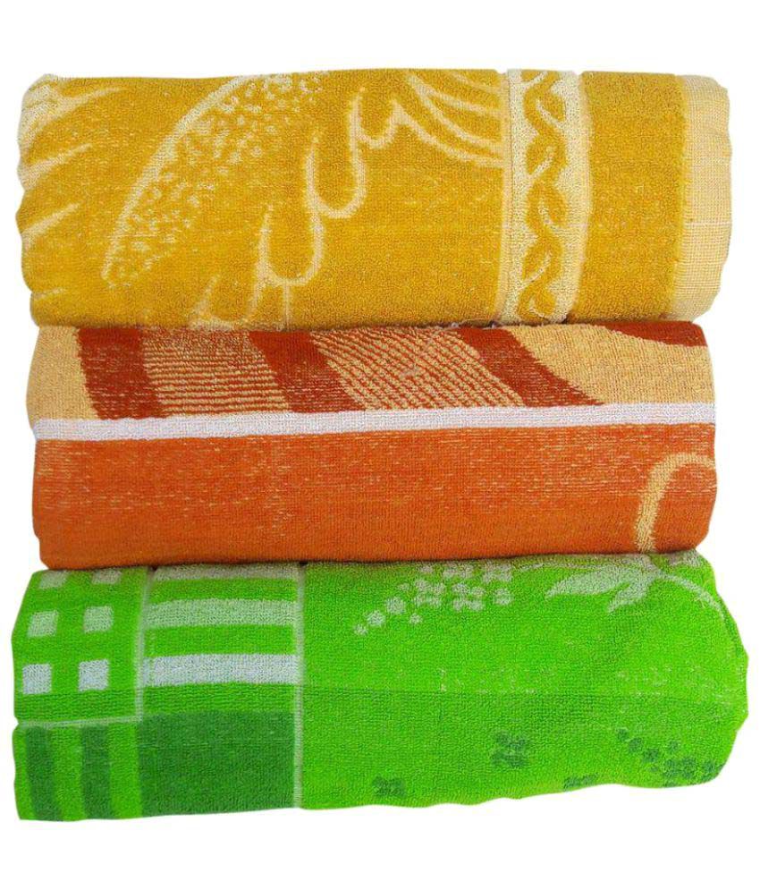 RBK Set of 3 Cotton Bath Towel Multi