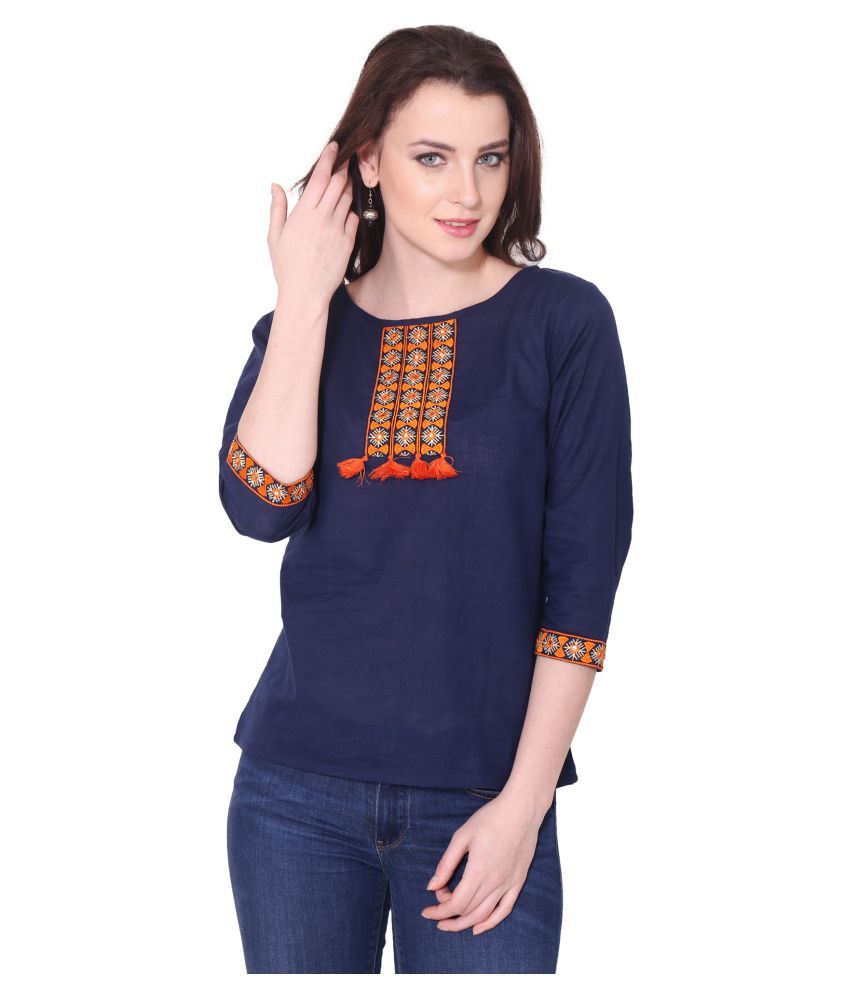 Aania Cotton Regular Tops Buy Aania Cotton Regular Tops Online At Best Prices In India On Snapdeal