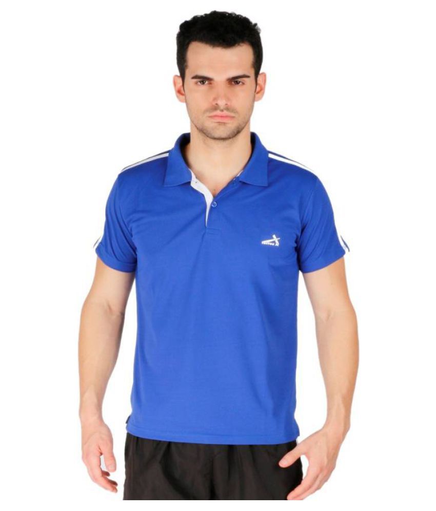 Vector X Blue Polo Neck T-Shirt