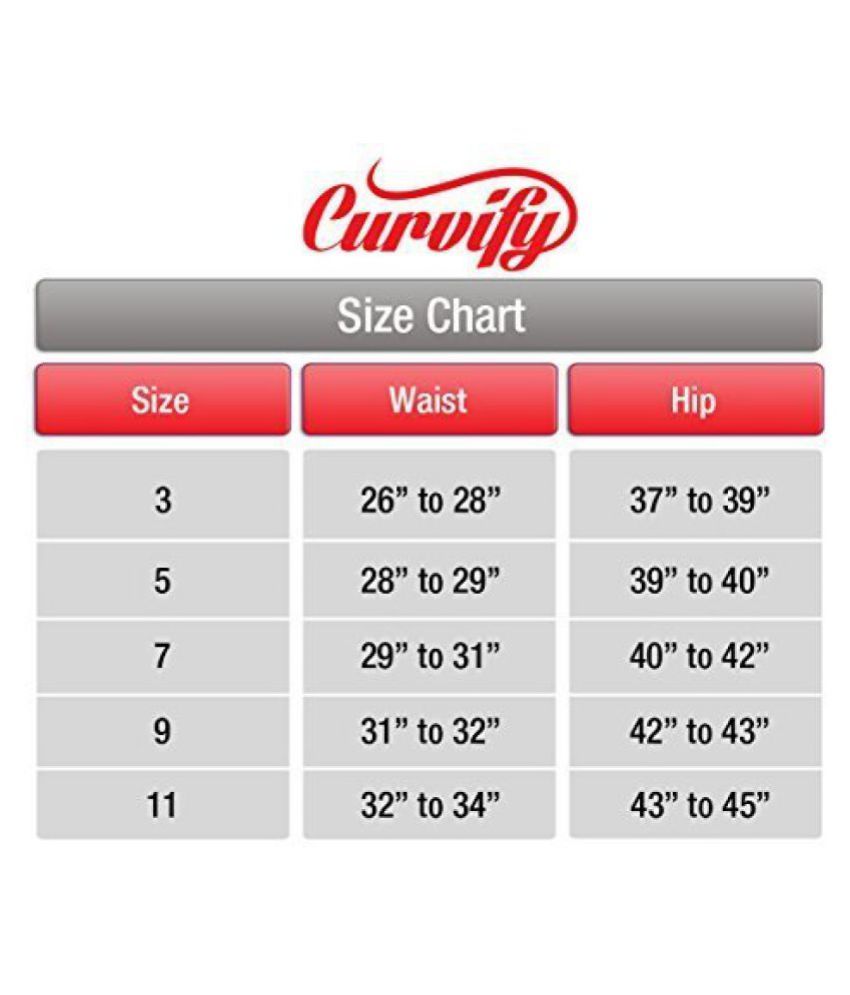 curvify jeans size chart