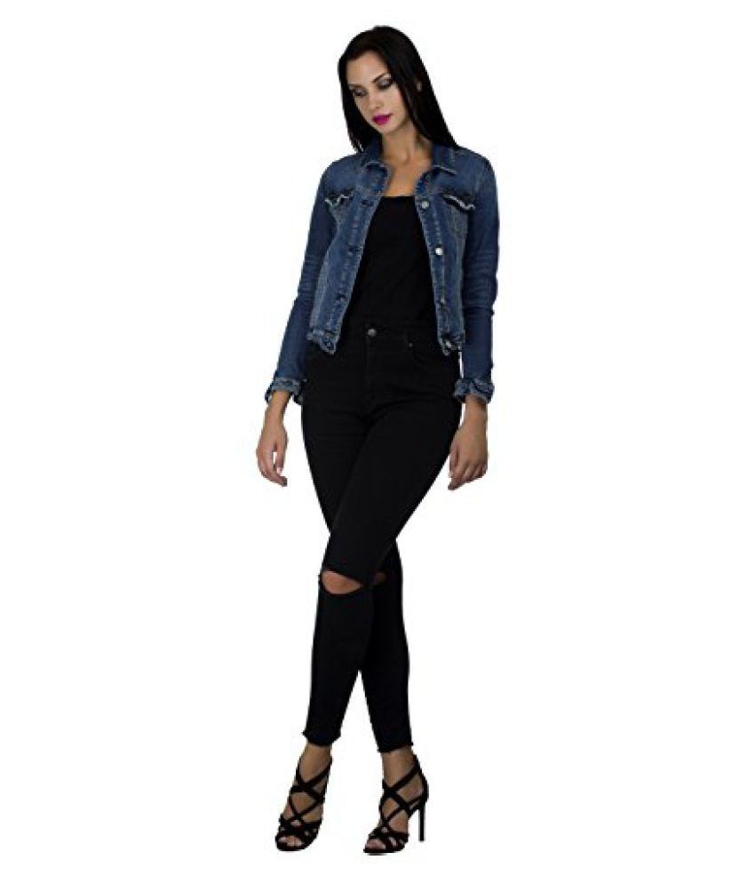 Mansicollections Full Sleeve Solid Women S Denim Jacket Mansicollections Full Sleeve Solid Women S Denim Jacket