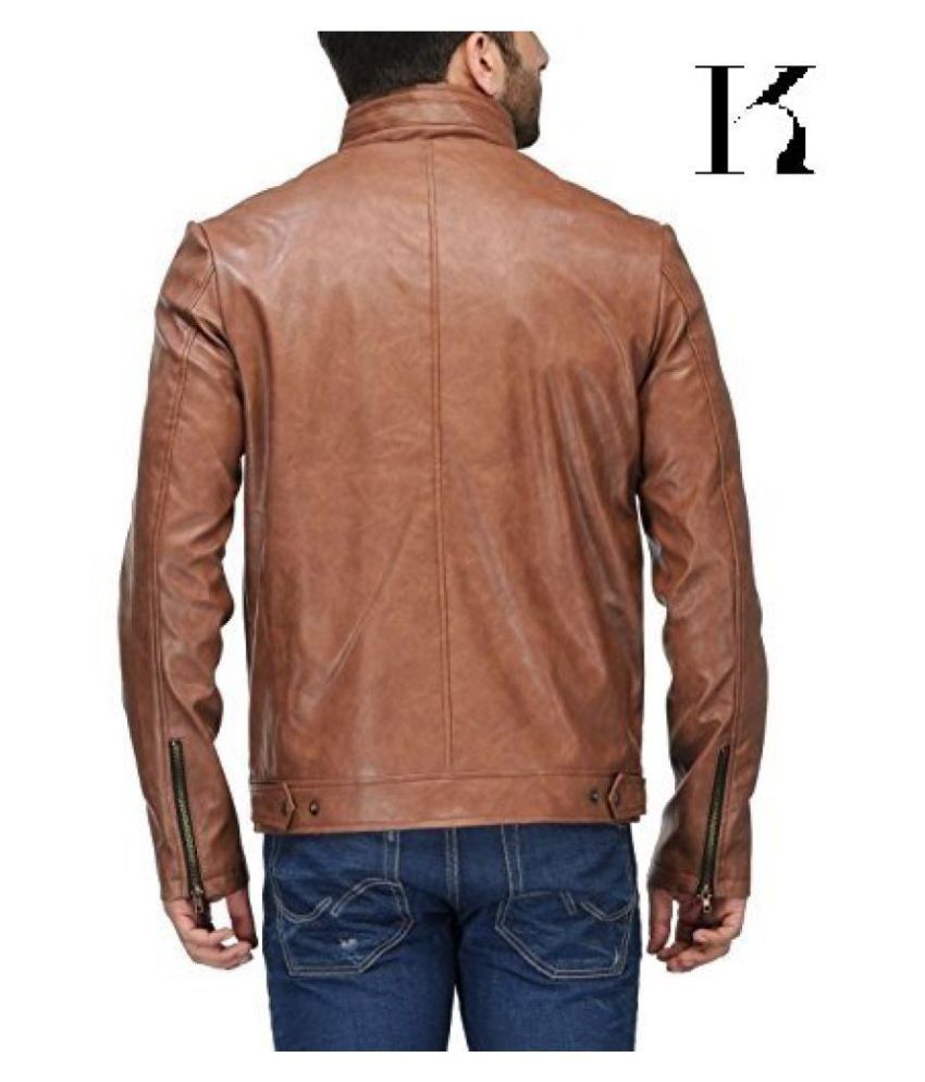 Krystle Men S Pu Faux Leather Jacket At Best In Krystle Men S Pu Faux Leather Jacket