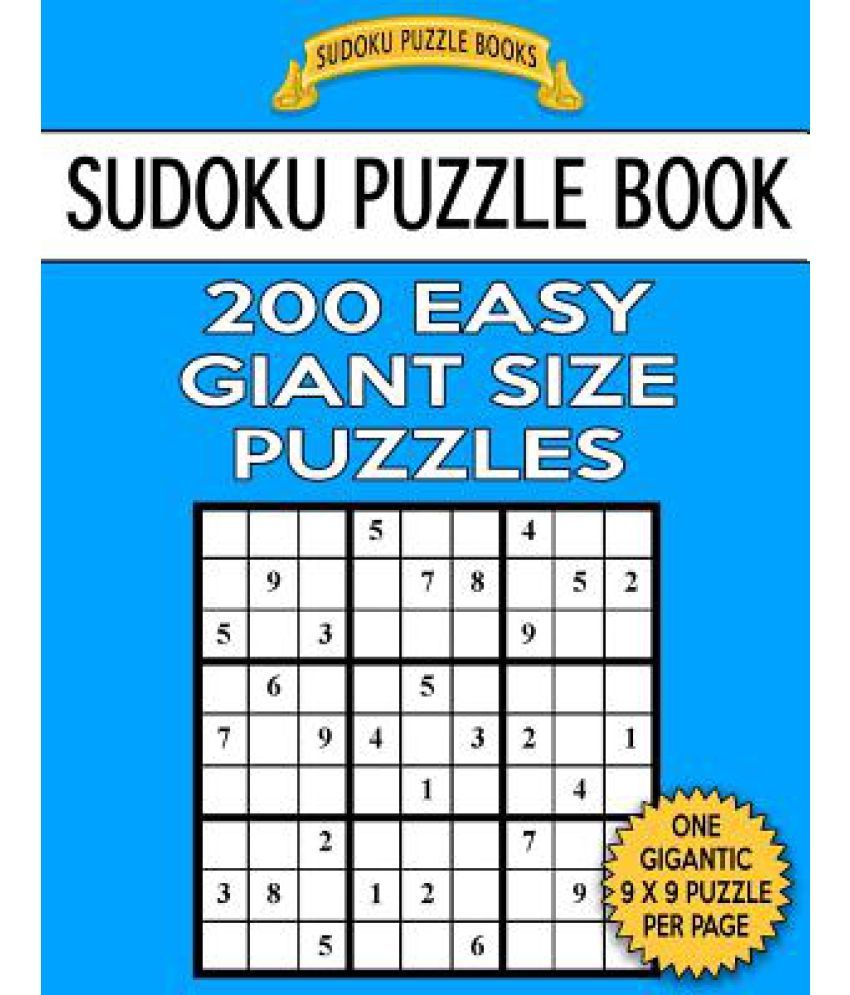 sudoku puzzle book 200 easy giant size puzzles buy sudoku